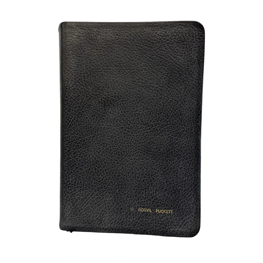 Holy Bible New Scofield Reference Ed KJV Genuine Cowhide Leather Oxford 1967 VTG